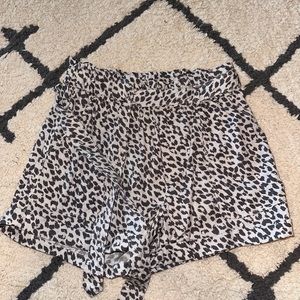 Aerie Paperbag Cheetah Print Shorts